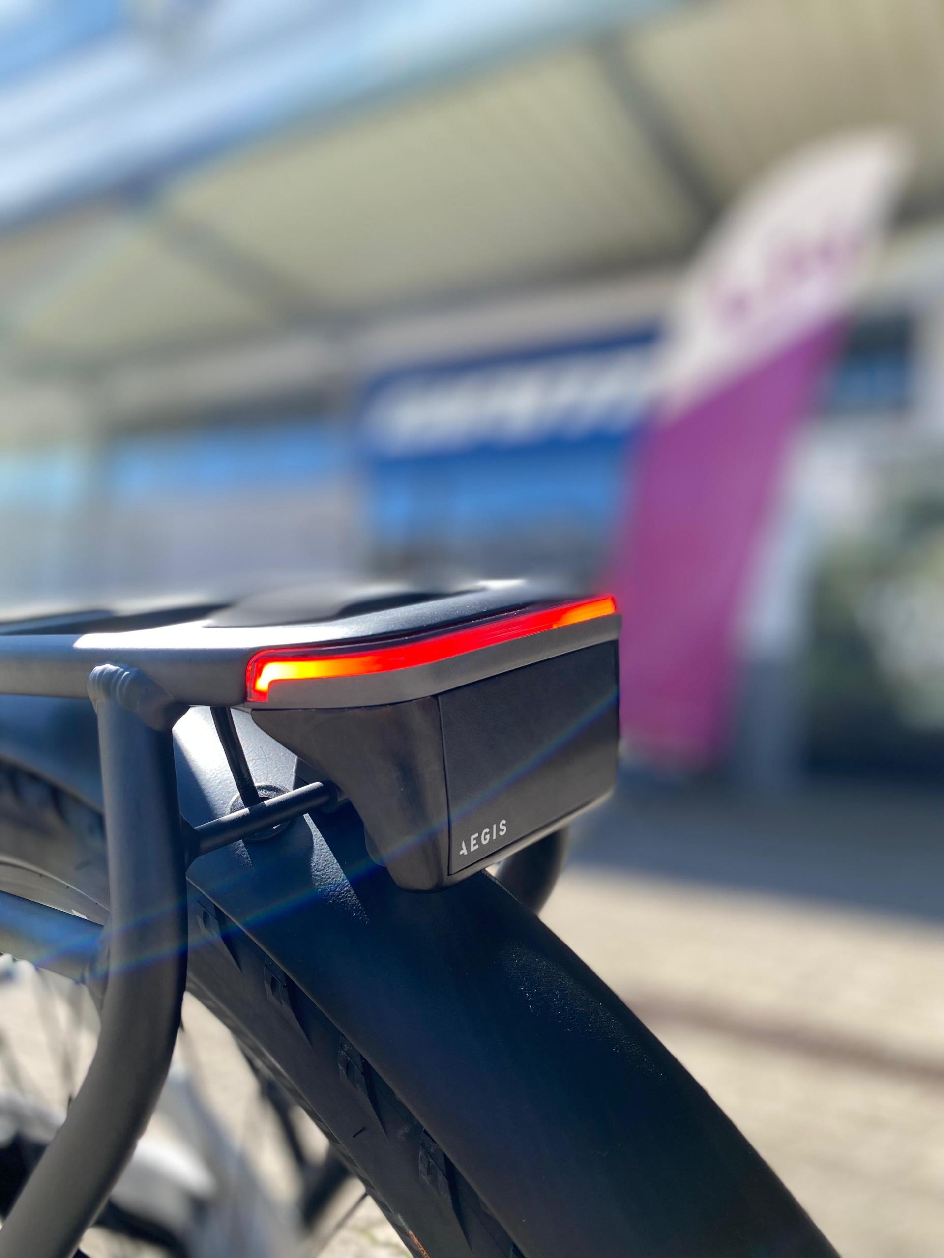 Giant Heckradarleuchte am Fahrrad